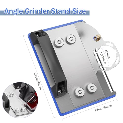 Image of 45 Degree Tile Chamfering Tool, Angle Grinder Stand for 45 Tile Cutting, Tile Cutter Tools Compatible with 100-Type Angle Grinders, Angle Grinder Attachments for Chamfering