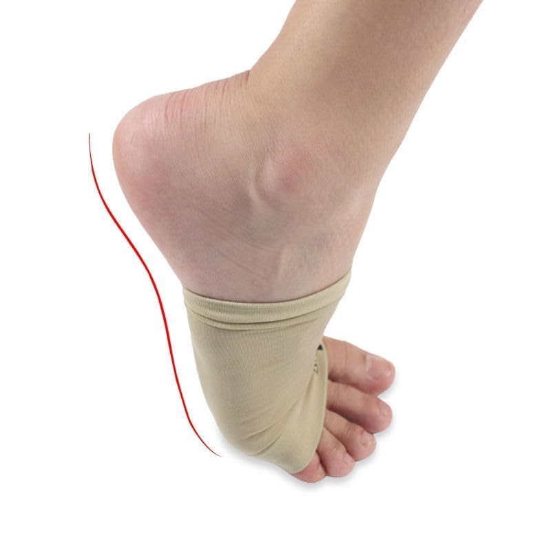 Falshruti Foot Care Plantar Fasciitis Arch Support Sleeves for foot pain,muscle relaxation with soft Neoprene Cushion for Women & Men Feet Orthopedic Pad,Free Size-1 Pair 4