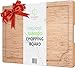 Oliver's Kitchen - Tabla de Cortar Premium Hecha de Bambú 100% Orgánico - Tabla de Cocina de Madera Extragrande - Fuerte, Duradera y Resistente - Fácil de Limpiar con Surco Antiderrames