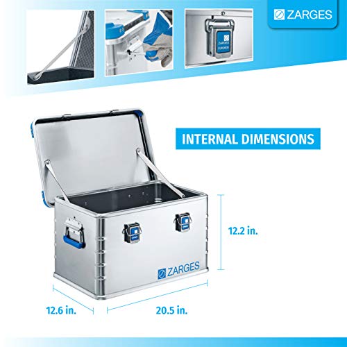 Relags Uni ZARGES Euro Box L Box, Argento, 27