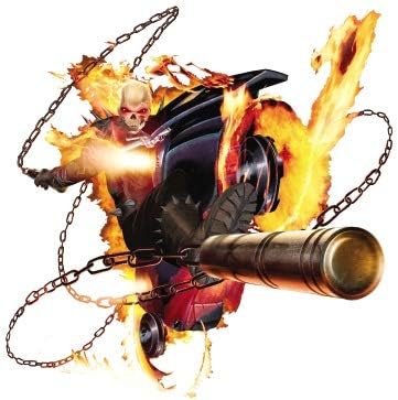 5 Inch Classic Ghost Rider Marvel Comics Removable Peel Self Stick Adhesive Vinyl Decorative Wall Decal Sticker Art Kids Room Home Decor Boys Children 5 1/2 x 5 1/2 inches
