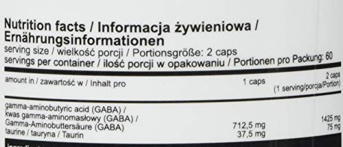 Foto von ALLNUTRITION Gaba Regeneration Aminosäure Booster mit Taurin Supplement Bodybuilding 120 kap