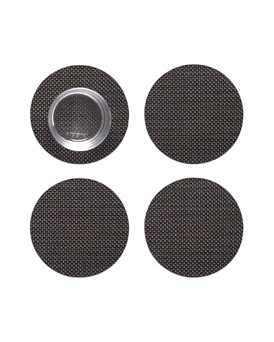 �`���E�B�b�` �~�j�o�X�P�b�g�E�B�[�u �t�F���g�o�b�N�R�[�X�^�[ 4���Z�b�g chilewich Mini Basketweave Felt Back Coaster 4pcs (Espresso)