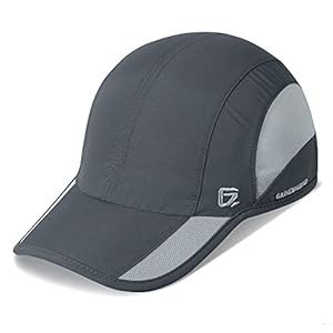 GADIEMKENSD Quick Dry Sports Hat UPF50+ Soft Outdoor Run Cap (56-60cm)