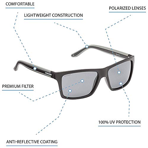 Miniatura 4 de Cressi Rio Sunglasses Gafas De Sol Deportivo Polarizados, Unisex Adultos, Rojo Negro Lentes Espejadas Azul, Talla Única