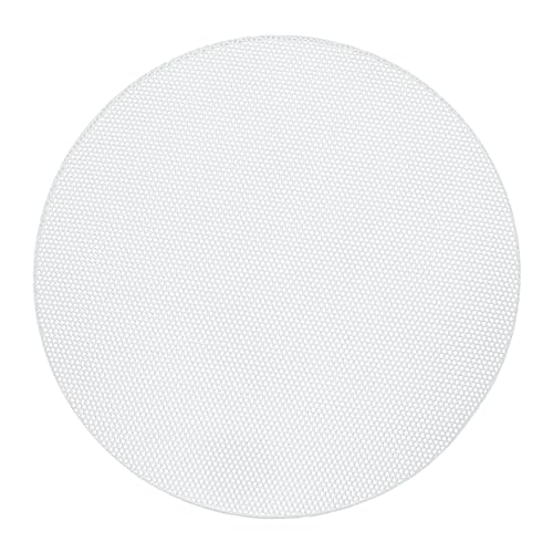 ACROPIX ユニバーサル5.5"スピーカーグリルメッシュ オーディオサブウーファー用 152x6.5mm フレームなし ホワイト - 1個入り