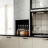 Amplia aplicación: Adecuado para cocinas (ocultar electrodomésticos/almacenamiento), talleres (acceso rápido a herramientas), armarios (reemplazo de puertas voluminosas), gabinetes para electrodomésticos, unidades de almacenamiento, barras de desayuno, tocadores de baño y despensas estrechas. Maximiza la utilización del espacio en hogares, vehículos recreativos, entornos comerciales y más.