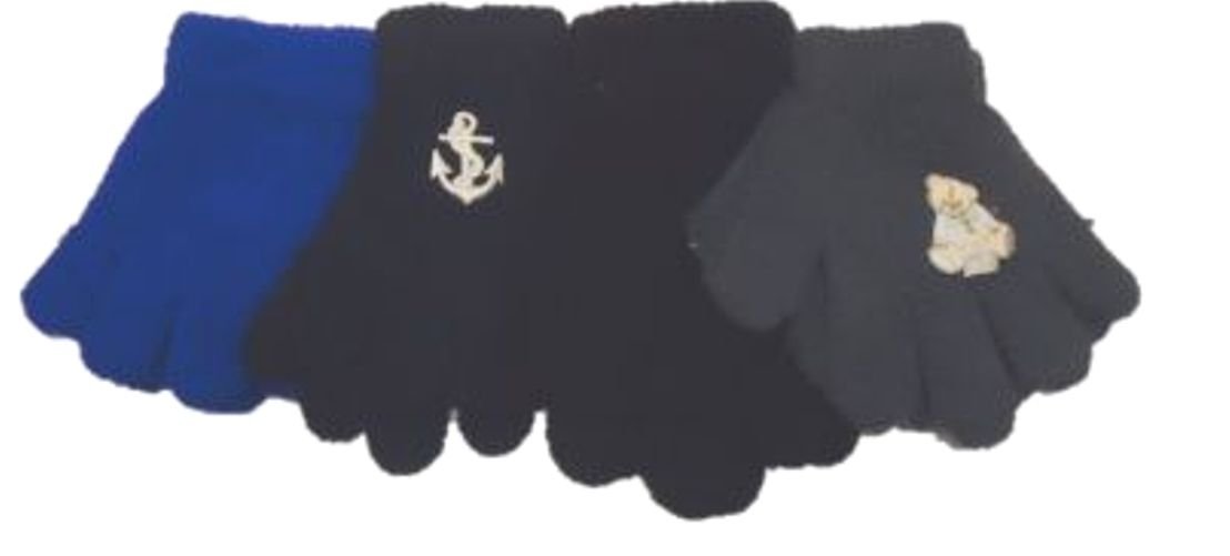 Four Pairs Stretch Magic Gloves for Infants and Toddlers Ages 1-4 Years