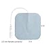 TENS Unit Pads 24 Pieces Wired Self-Adhesive Electrodes Premium Replacement Pads for TENS Units - 2x2 Inches (2x2-24 Pcs)