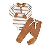 WYTbaby Baby Kleidung Mädchen Langarm Neugeborene Strampler + Lange Hose Herbst Winter Babykleidung Mädchen 0-3 Monate