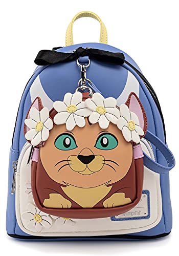Loungefly Disney Alice in Wonderland Cosplay Womens Double Strap Shoulder Bag Purse with Detachable Wristlet