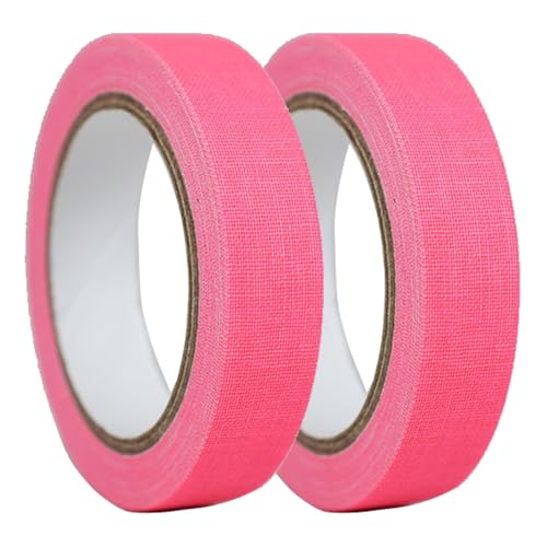 PEOKPIPLE Neon Tape UV Blacklight Reactive Glow - Neon Fluorescent Gaffer Cloth Tape...