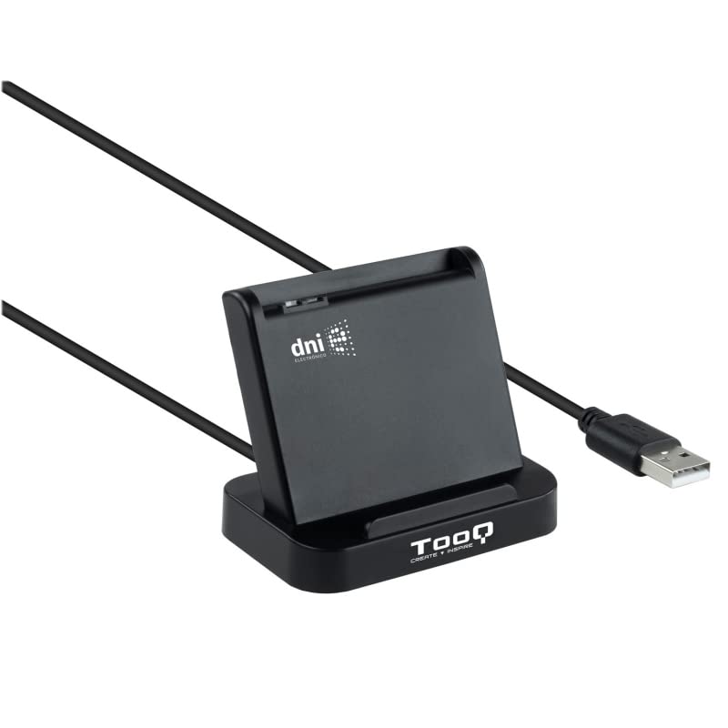 Lector de Tarjetas USB 2.0, Compatible con DNIe, Color Negro, Ideal para validar identidades y Acceder a Servicios electrónicos.