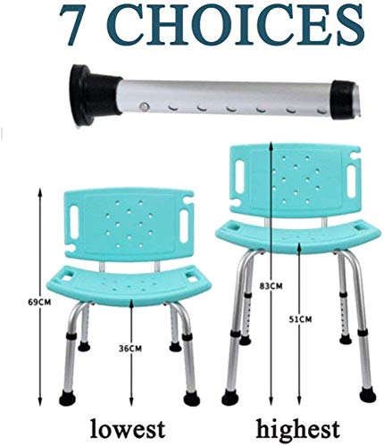Siège de douche bleu ergonomique pour aménager une salle de bain senior - 5