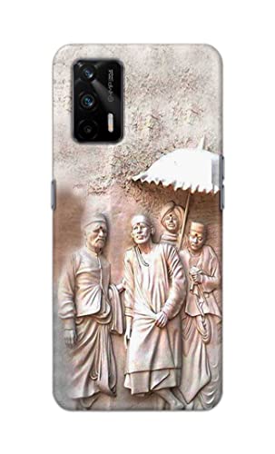 Image of Printed Hard Back Cover Case for Realme X7 Max 5G Back Cover (Sai Baba) -1803