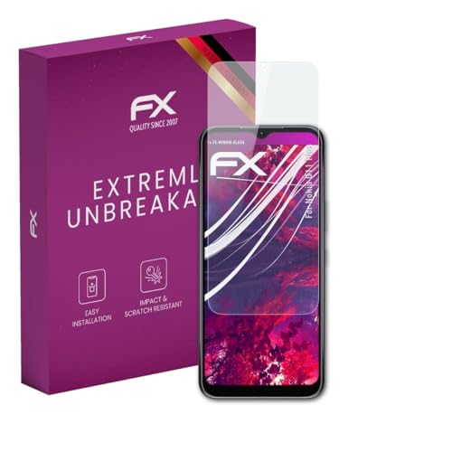 atFoliX Lámina Protectora de plástico Cristal compatible con Nokia G11 Plus Película Vidrio, 9H Hybrid-Glass FX Protector Pantalla Vidrio templado de plástico