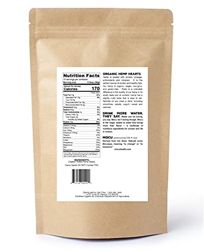 USA Grown Organic Hemp Hearts I 1 LB Bag I | USA Grown | Hulled & Cleaned In-House Daily | Raw, Non GMO, Gluten Free, Vegan - Image 3