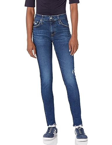 Jean Farrah skinny taille haute AG Adriano Goldschmied look urbain chic week-end denim femme