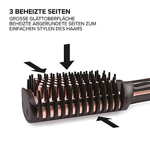 Bellissima My Pro Magic Straight Brush PB11 100, elektrische Glättbürste, 3 beheizte Außenseiten, Ionen-Technologie, Keramikbeschichtung, Temperaturregelung von 160° C bis 210° C