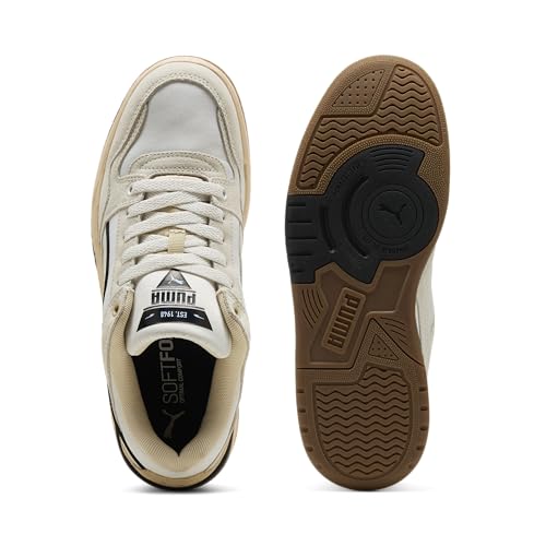 Image of PUMA Men's Rebound Retro Shoes, Canvas-Vapor Gray-Gum AH25, 13
