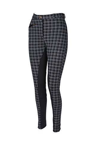 Avon Equine Discount Pet Accessories Horse Riding Women Ladies Girls Soft Stretchy Jodhpurs JODPHURS JODS Check with Black and Check with Navy