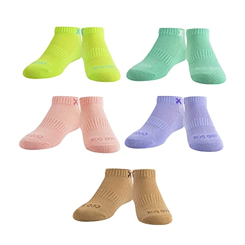 Basix, Kids Ankle Sock Low Profile Cotton Comfort Cushion Fit 5 Pack, 4-10 Years2