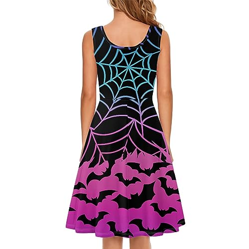 Image of TOADDITDO Womens Summer Sleeveless Tank Dress with 2 Side Pockets XS-4XL Plus Size