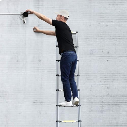 Nestling Teleskopleiter, 3,2 m, automatische Verriegelung, freie Höhenverstellung, Belastung 150 kg, leicht und langlebig