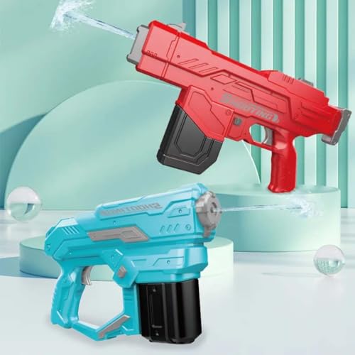Image of Electric Water Gun: High-Performance Electric Water Gun - 7-8 Meter Shooting Range | Summer Outdoor Battle Toy for Kids & Boys Water Fights - Blue
