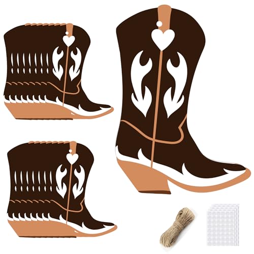 Best Color for Cowboy Boots: A Complete Guide 14 50 Pcs 5 x 7 Inch Cowboy Boot Decorations DIY Wild West Cowboy Party Essentials - Cowboy Boot Decoration Tags with String and Glue Dots for Wedding Birthday Party Decorations