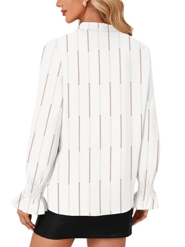 Image of LYANER Women's Bow Tie Neck Business Work Blouse