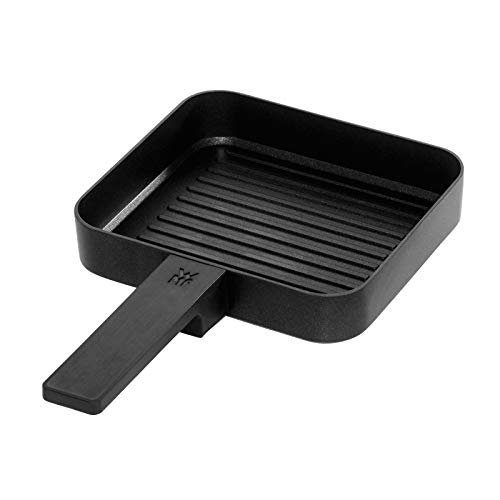 Foto von WMF Küchenminis Tischgrill elektrisch für 2 mit Gemüsepfännchen, Elektrogrill klein mit kompakter Grillfläche, variable Temperatureinstellung, 1000 W