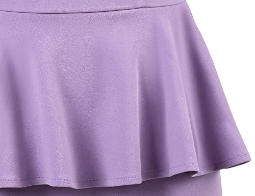 MUXXN Women's 50s Vintage Bodycon 3/4 Sleeve Midi Peplum Business Formal Work Pencil Dresses4