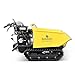 BAMATO Mini Raupendumper MTR-500PRO | Zuladung: bis 500 kg | kraftvoller 9 PS Motor | 6 Vorwärts- und 2 Rückwärtsgänge | integrierte Kipphydraulik | Motorschubkarre Dumper