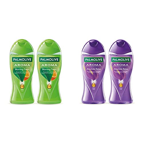 Image of Palmolive Body Wash Aroma Morning Tonic Shower Gel, 250ml (Pack Of 2) & Body Wash Aroma Absolute Relax Shower Gel, 250ml (Pack Of 2)