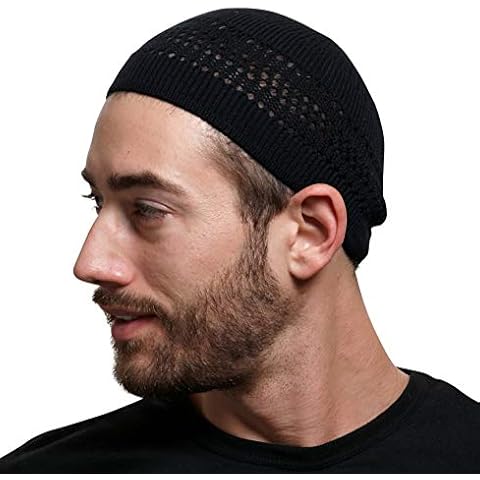 SnugZero - 100 % Baumwolle Gitterstrick Skull Cap Beanie Kufi Cover