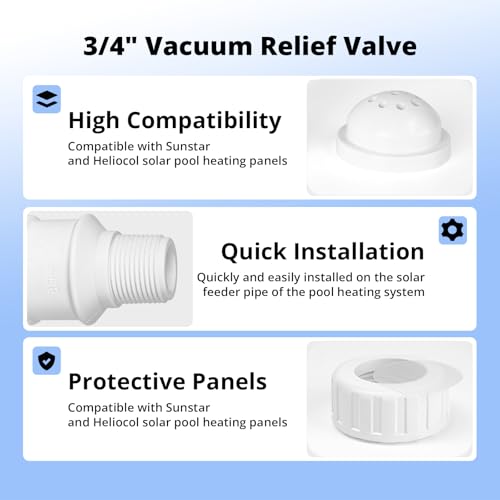 Image of 3 /4 inch Vacuum Relief Valve Pool Solar Panels Fit for Heliocol and Sunstar