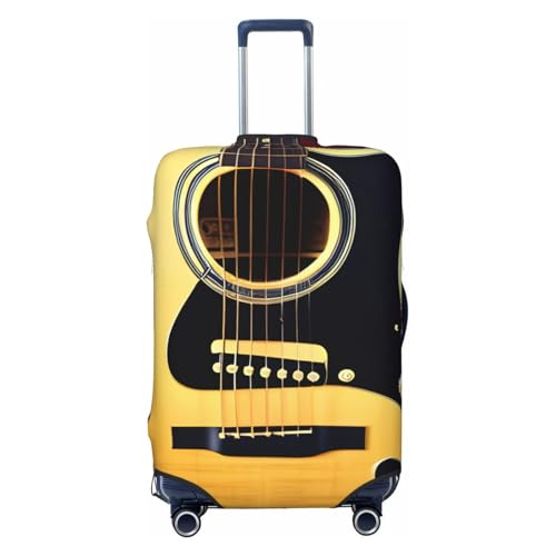 OAZCVBNN Note Guitar Print - Maleta lavable universal elástica para equipaje, accesorio de viaje, Black, M, Equipaje de mano