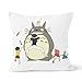 Funda de cojín con dibujo animado Mi vecino Totoro Home Dormitorio cojín decorativo tamaño 40 x 40 cm