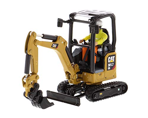 Amazon | CAT 301.7 CR ミニ油圧ショベル 作業工具付き 1/50 ダイ 
