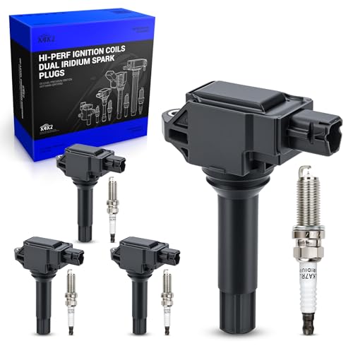 Image of UF774 Ignition Coil & 93501 Double Iridium Spark Plug For Subaru Crosstrek | Outback Legacy Forester WRX BRZ /Scion FR-S /Toyota 86丨Replace# 22433-AA700 UF747 UF767 UF769 UF775