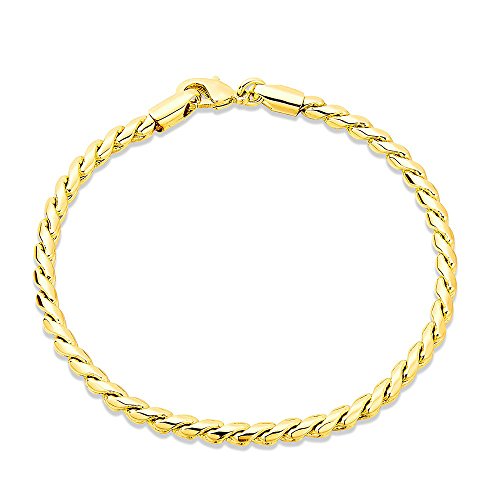 Bracelet à breloques femmes corde torsadée tressée 20cm