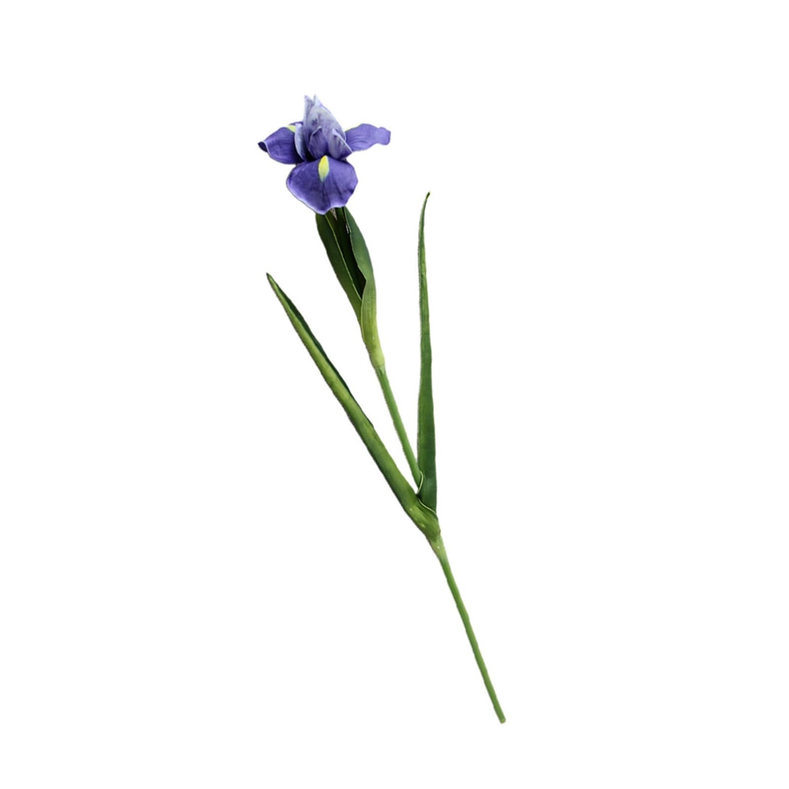 TXLEAPEY 1Pcs Artificial Iris Fake Flower Real Touch Lifelike Wedding Home Garden Decoration Faux Flower Bouquet Wedding Decoration