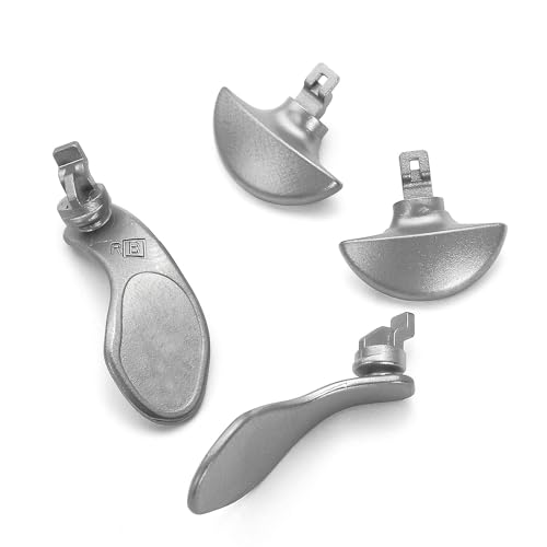 Image of 4PCS Metallic Back Paddles for PS5 Edge Controller, Interchangeable Metal Stainless Steel Back Buttons Replacement for PS5 Edge Controller - Controller NOT Included