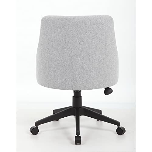 Boss Office Products Boyle Poly-Linen Guest Chair With Casters In Grey #TOP3