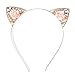 VK Accessories Rose Pink Flower Cat Ear Headband for Women Girls