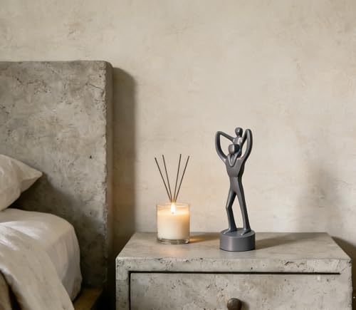 Estatua abstracta de padre cargando hijo, decoración miniatura 5