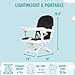 Dream On Me Munch N Go Booster Seat for Dining Table, Lightweight Compact Fold Travel Booster Seat, 3-in-1 Convertible, Four Level Height Adjustment and Easy Tray Removal