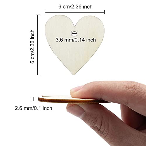 100 Pezzi Abbellimento a Forma di Cuore