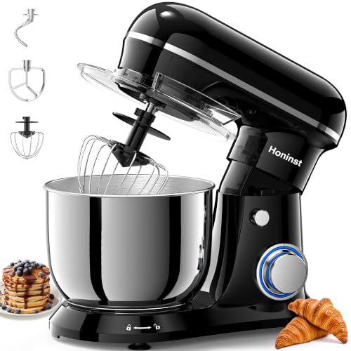 Image of Honinst 4QT Electric Stand Mixer, 10-Speed Tilt-Head Compact Kitchen Mixer